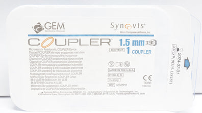 Synovis GEM2751/I GEM Microvascular Anastomic Coupler Device 1.5mm (x)